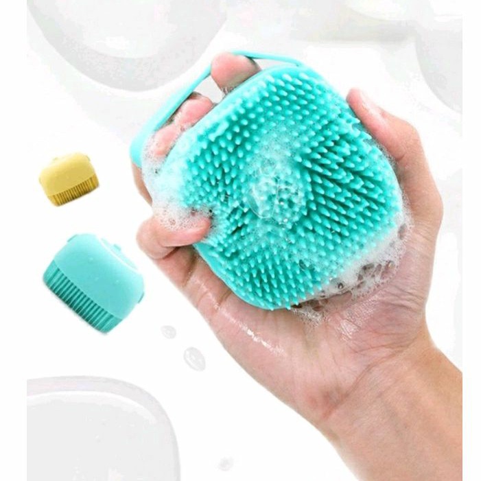 Shower Brush Sikat Mandi Silikon Dispenser 80 ML Portable - sikat mandi