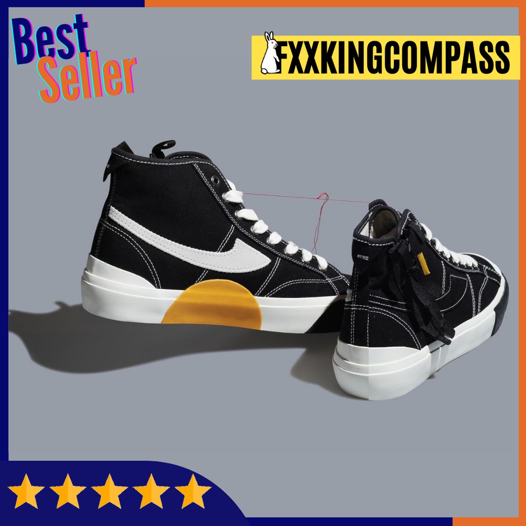 [BNIB] SEPATU COMPASS X FR2 FXXKINGRABBITS INDONESIA Vintage Gazelle Retrograde Sepatu skateboard-Hi