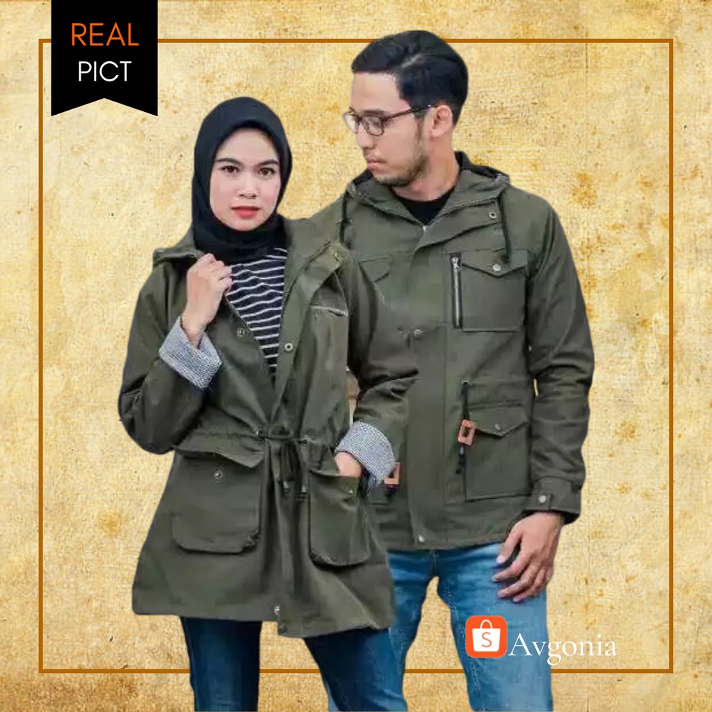 Jaket Couple Pasangan Terbaru Parka Pria Wanita Kekinian