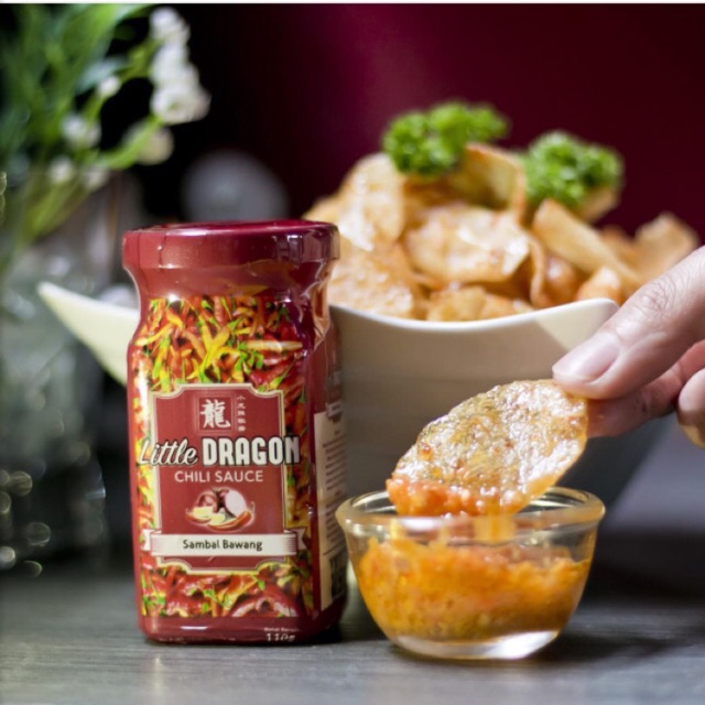 

Sambal Bawang Little Dragon Chili kemasan botol