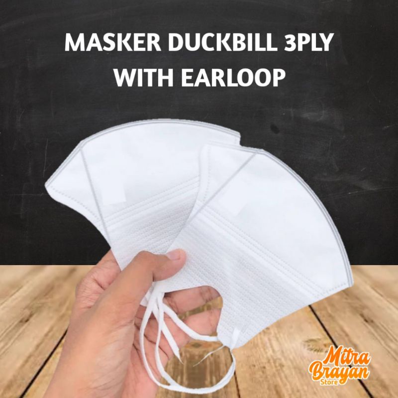 MASKER DUCKBILL 50PCS GARIS MIRIP SENSI ALKINDO MURAH FACE MASK