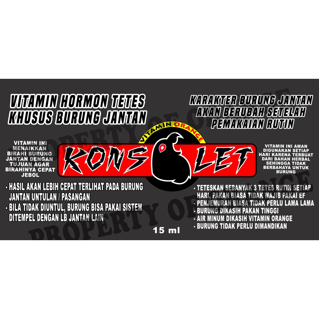 VITAMIN KONSLET LOVEBIRD