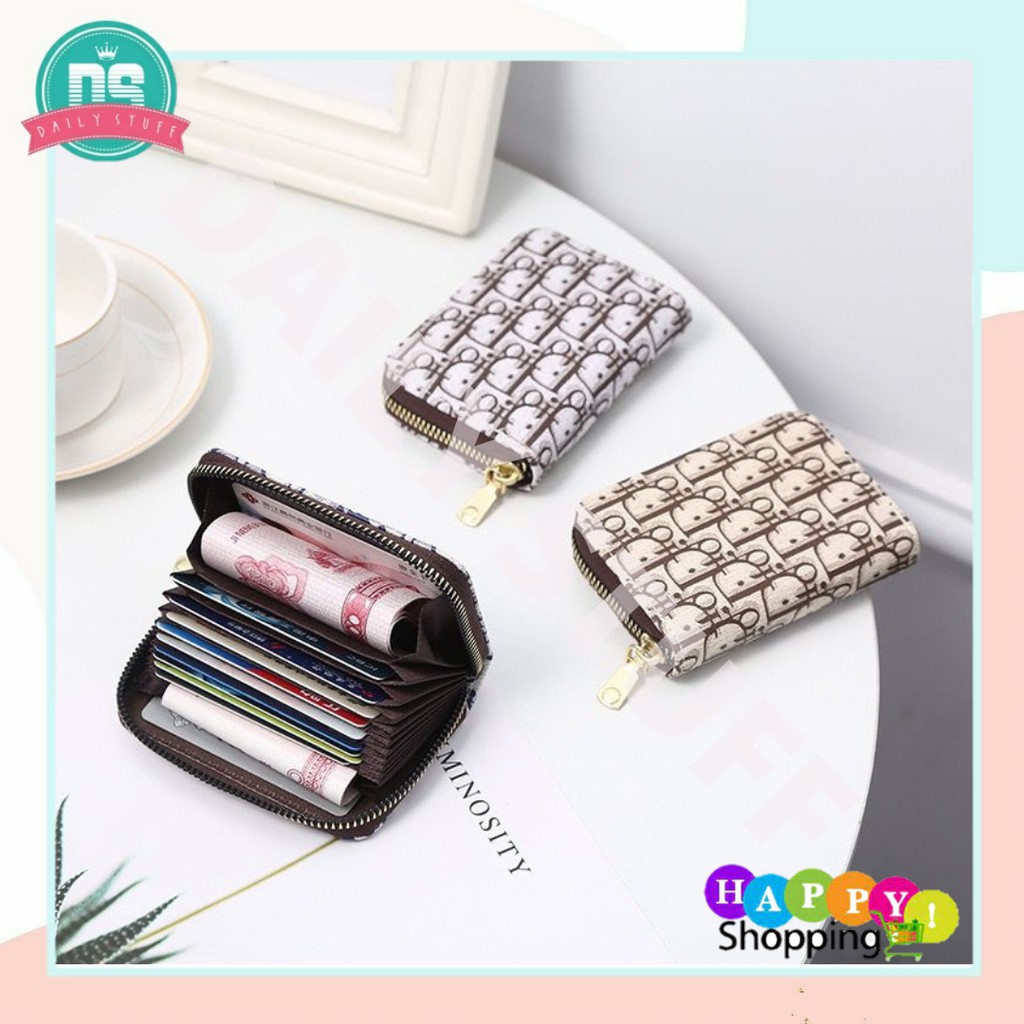 DS DP07 Dompet Kartu Resleting Dompet Mini Wanita Import Korea Fashion Murah