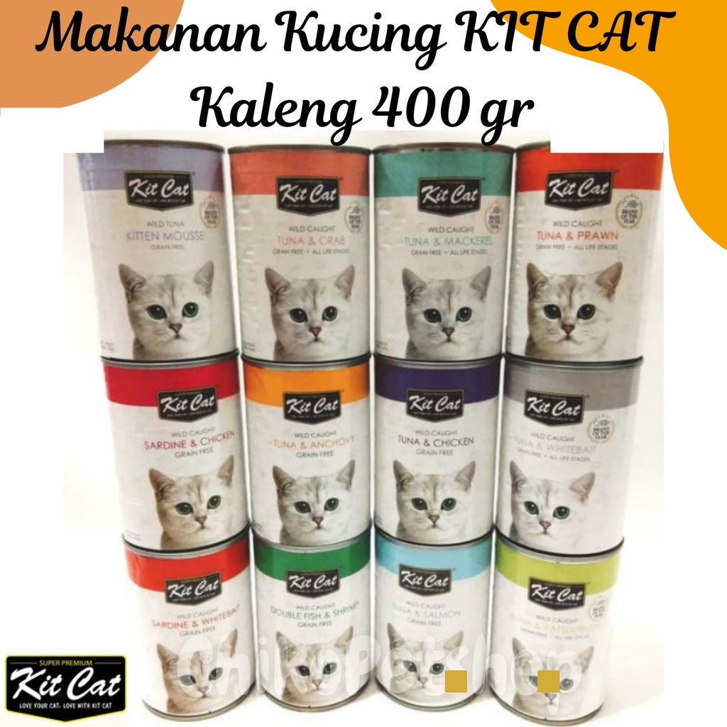 Makanan Kucing KIT CAT Kaleng 400 gr Wet Food | Kit Kat 400gr Can