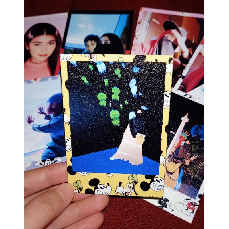 [PROMO] Foto Polaroid Background Motif | Custom Photo | Bebas Motif