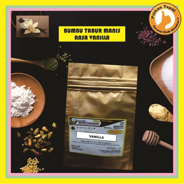 

Marhies- Bumbu Tabur Manis Rasa Vanila 1 Kg Murah Enak Lezat Bubuk Vanila 1Kg - Vanila