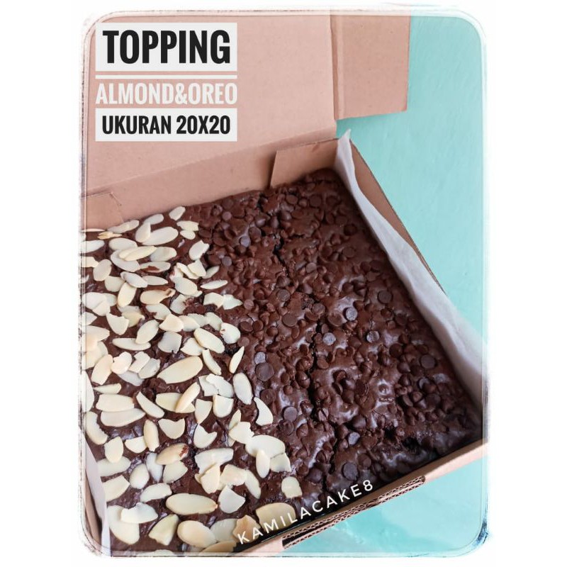 

Kamilacake8 Brownies almond murah brownis panggang murah