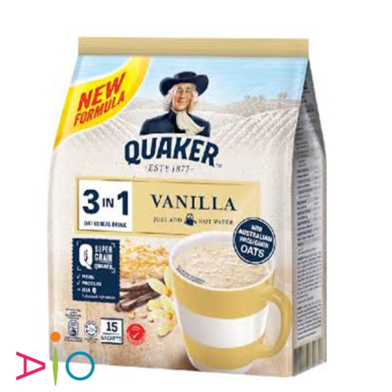 Quaker 3 in 1 Vanilla Oat Cereal Drink Malaysia