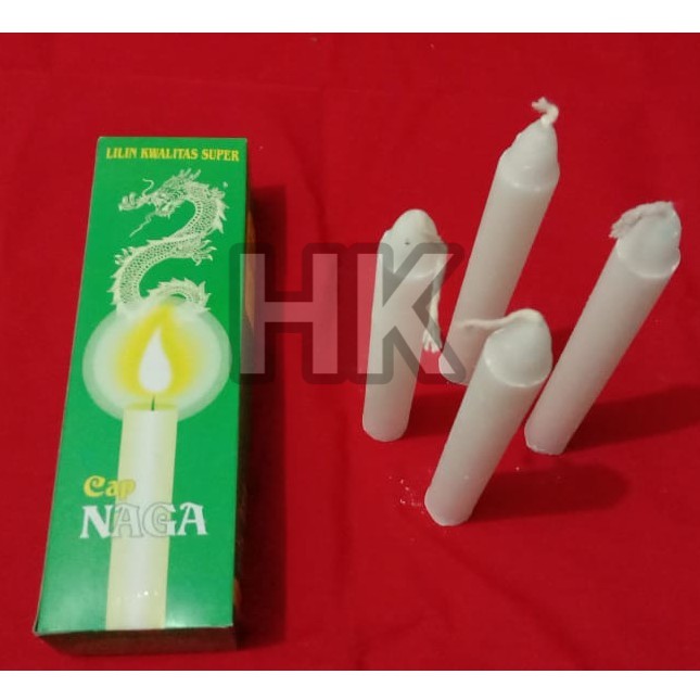 Lilin Putih Biasa Cap Naga/KUPU
