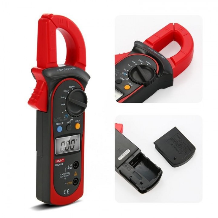 UNI-T UT-202A+ - AC Digital Clamp Meter LCD Display Multitester