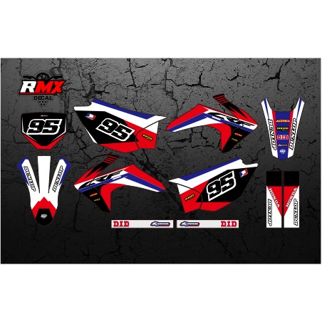 DECAL CRF 230 FULLBODY (001) DEKAL STIKER CRF 230 F 150F 230F 2015 2016 2017 2018 2019 2020 2021 202