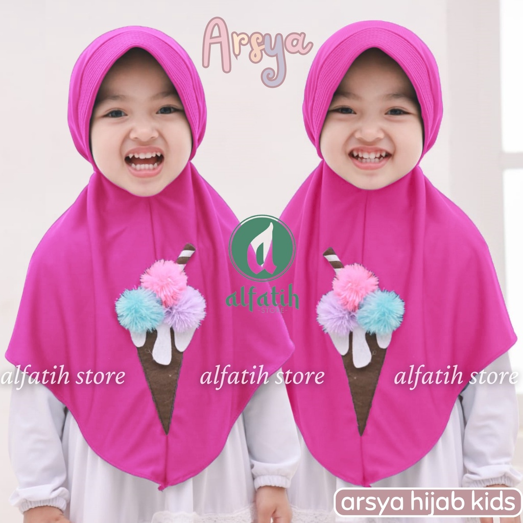 ALFATIH STORE/ Jilbab Anak Arsya / Hijab Anak Murah teni