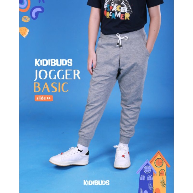 Kidibuds Celana Anak KC001 KC002 Jogger Basic