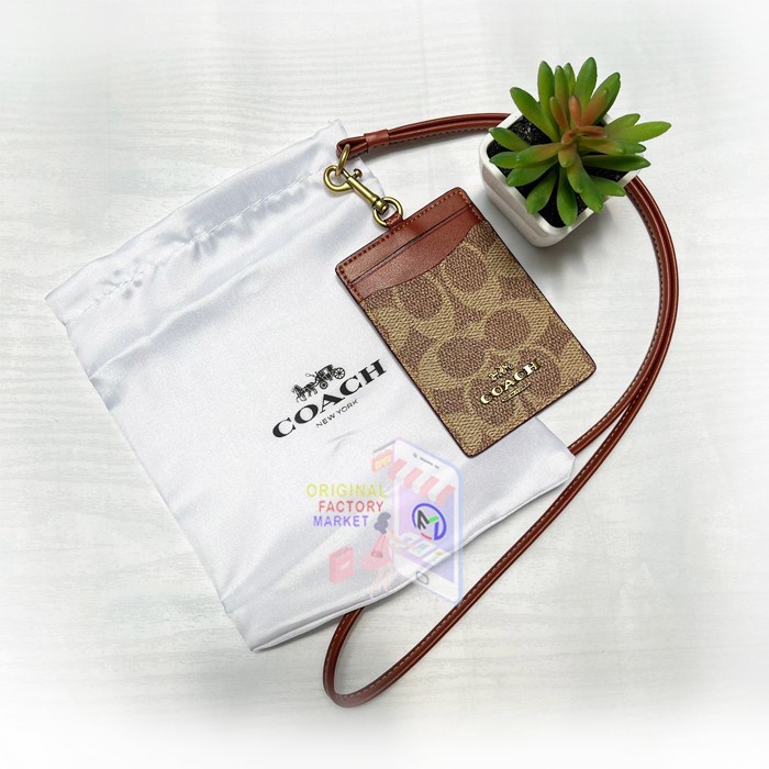 

Lucu Lanyard C0Ach 32745 Id Lanyard Colorblock Signature Canvas Original Terlaris