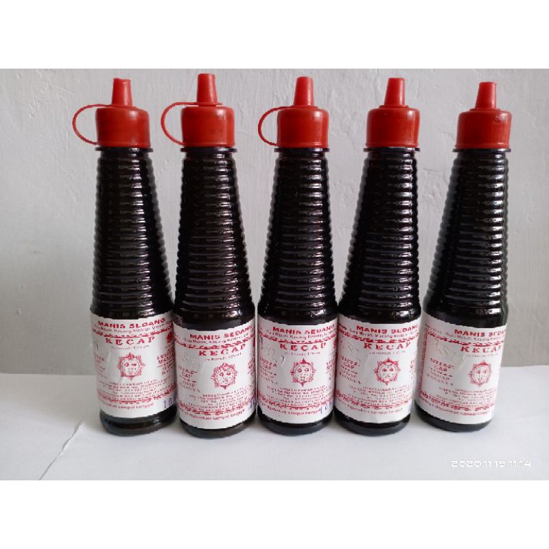 

Kecap Cirebon "MATAHARI" / Kecap Manis Merah botol plastik "MATAHARI" Khas Cirebon isi 135mll