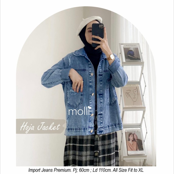 Jaket Jeans Levis Wanita Hoja Denim American Drill Premium Nyaman