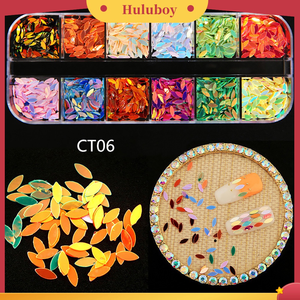 Huluboy Huluboy♡ Payet Berlian Imitasi Berkilau Untuk Dekorasi Manicure DIY