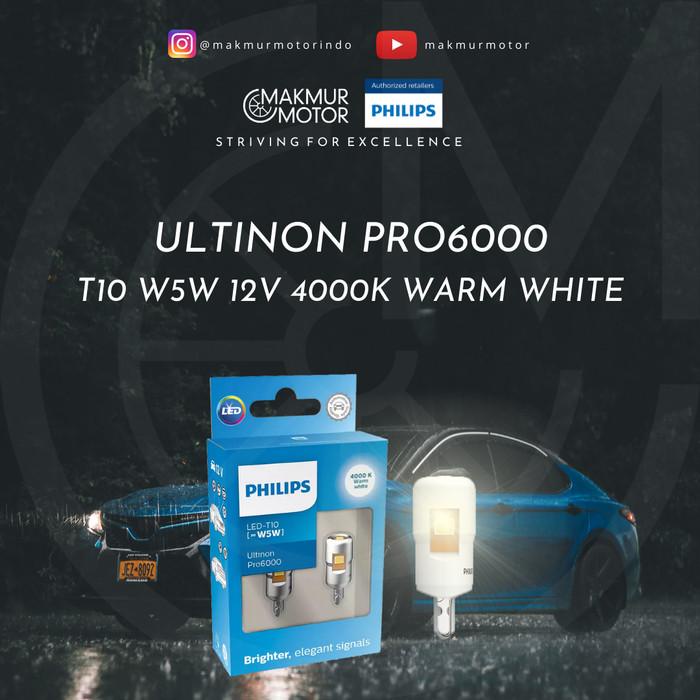 PHILIPS ULTINON PRO6000 T10 W5W WARM WHITE 12V