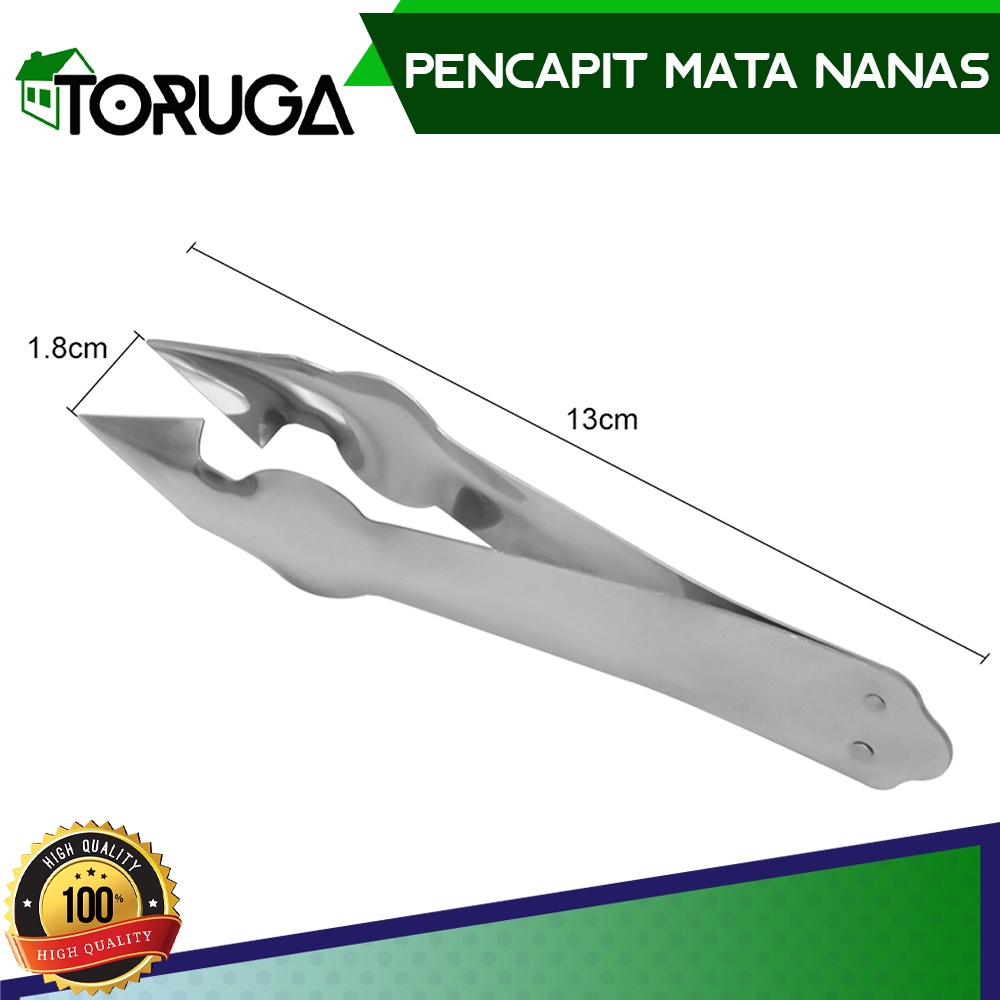 Capitan Mata Nanas Penjepit Pengupas Nanas Stainless Steel Pineapple Eye Remover