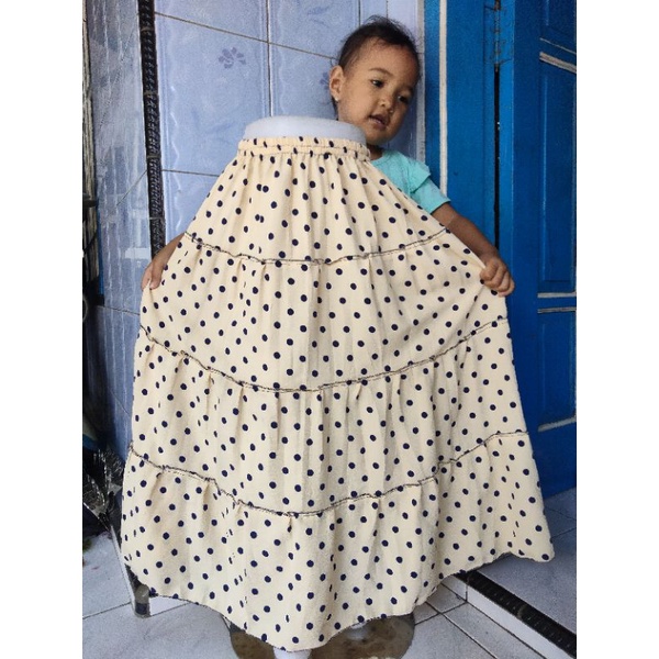 ROK CANDA ANAK// BISA COD ROK SUSUN 5-8TH