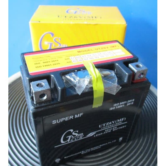 Aki Motor Maintenance Free Satria FU 150 GSun UTZ6V/Accu Kering