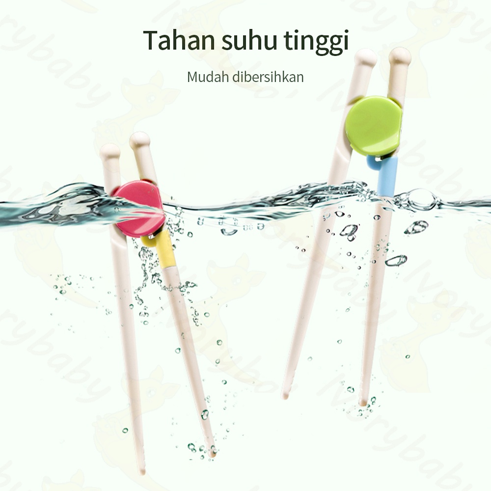 Ivorybaby Sumpit training untuk bayi sumpit anak belajar makan chiosticks