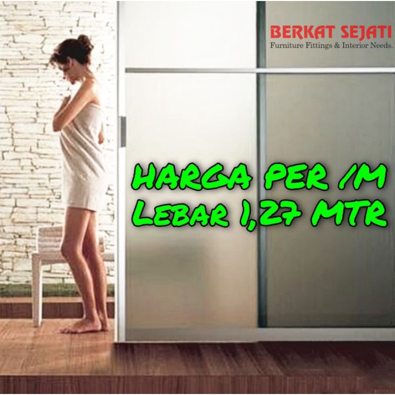 Stiker Sticker Kaca Film Sandblast Sunblast Motif Pasir Es Buram Meteran Per Meter