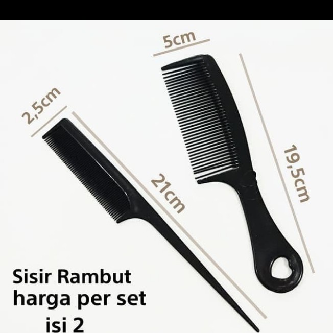 Sisir Rambut Set isi 2 pc - Sisir Rambut - Alat cukur