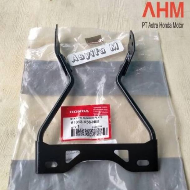Besi Breket Bracket Dudukan Plat Nomor Honda Sonic 150 Fi Original Ahm