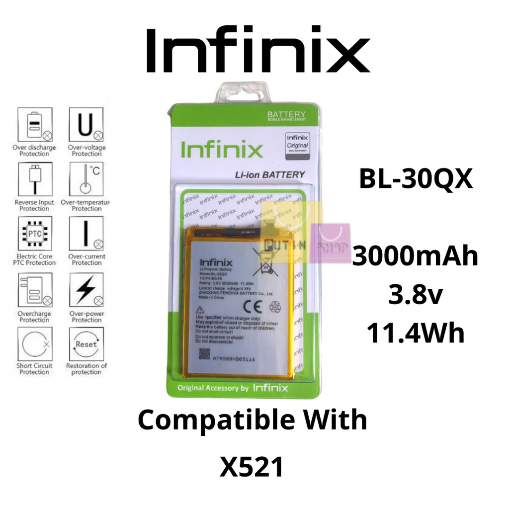 (P) Batre Battery Baterai Original Infinix BL-30QX