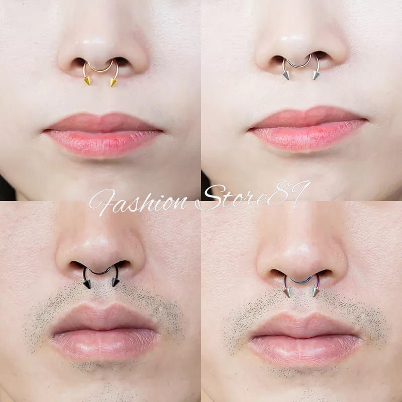 Ready Anting Hidung Pria Wanita Anting Magnet Anting Jepit Hidung Titanium Impor Antikarat