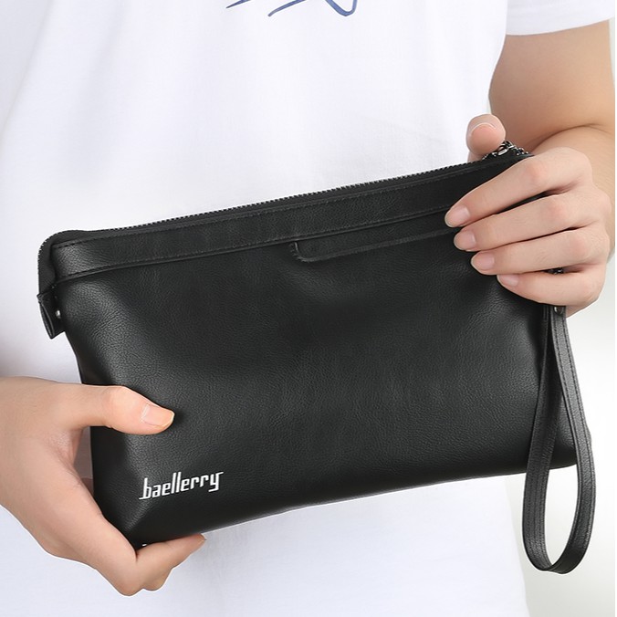 BAELLERRY S1125 Clutch Pria Wanita Bahan Kulit PU Leather Premium WATCHKITE WKOS