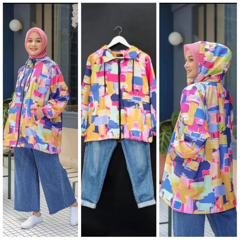 FOSSIL JACKET JAKET PARASUT RAIA OLAHRAGA OLAH RAGA OLGA JOGGING KEKINIAN