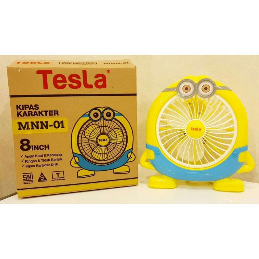 TESLA Kipas Angin Desk Fan Karakter 8 inch / Kipas Meja