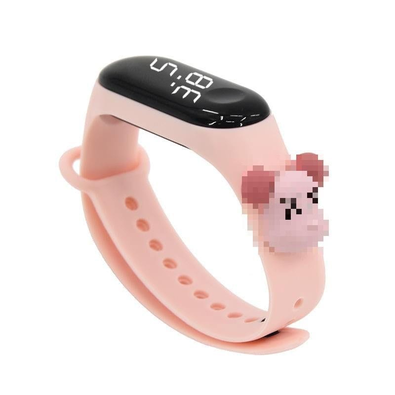 JAM TANGAN ANAK KARAKTER LED MOTIF KARTUN GELANG ANAK PEREMPUAN/LAKI-LAKI SILIKON TAHAN AIR