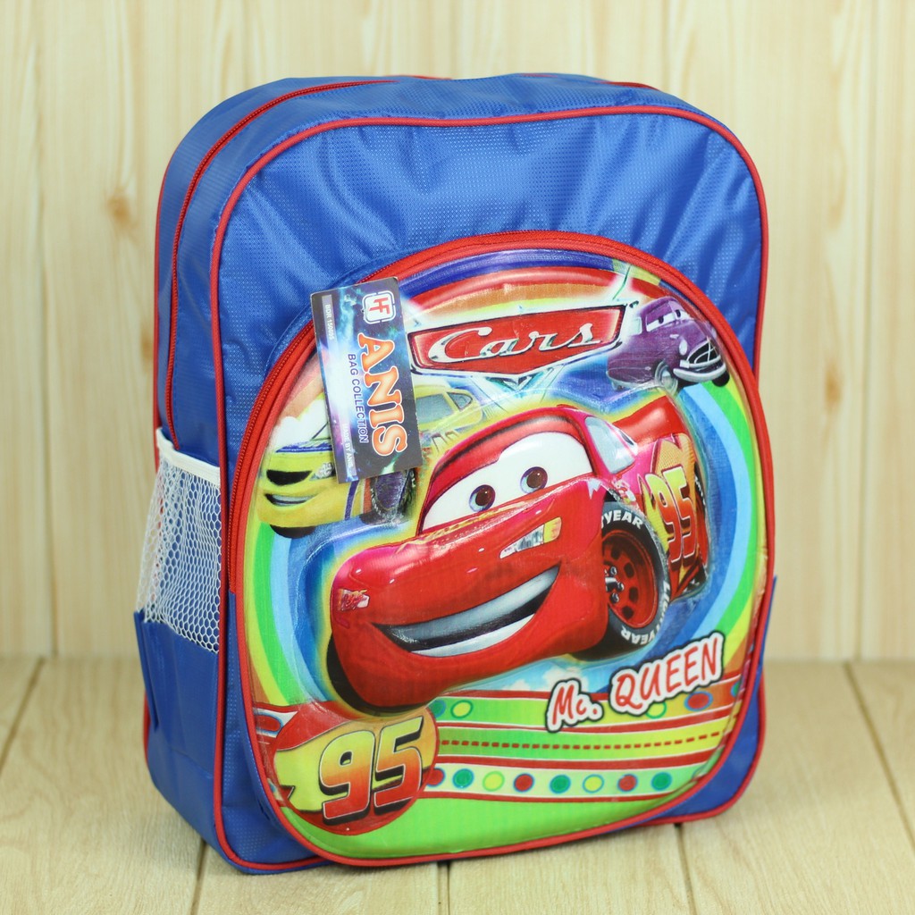 Tas Ransel Anak Emboss Cars Biru Tas Karakter Lucu Anak Laki Laki Kece Bahan Tebal Kuat Berkualitas