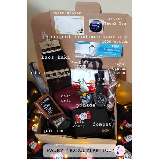 Hampers Cowo kekinian/ Kado ulang tahun cowo/ anniversary/ GIFT BOX PRIA / kotak HADIAH ULTAH KADO W