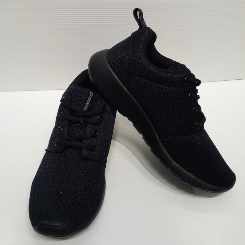 POWER SNEAKER Super Ringan Warna Hitam Polos BEST QUALITY Asli BATA