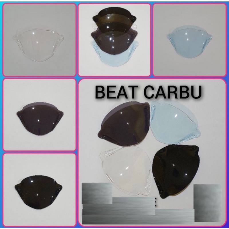 visor honda beat carbu karbu AKRILIK