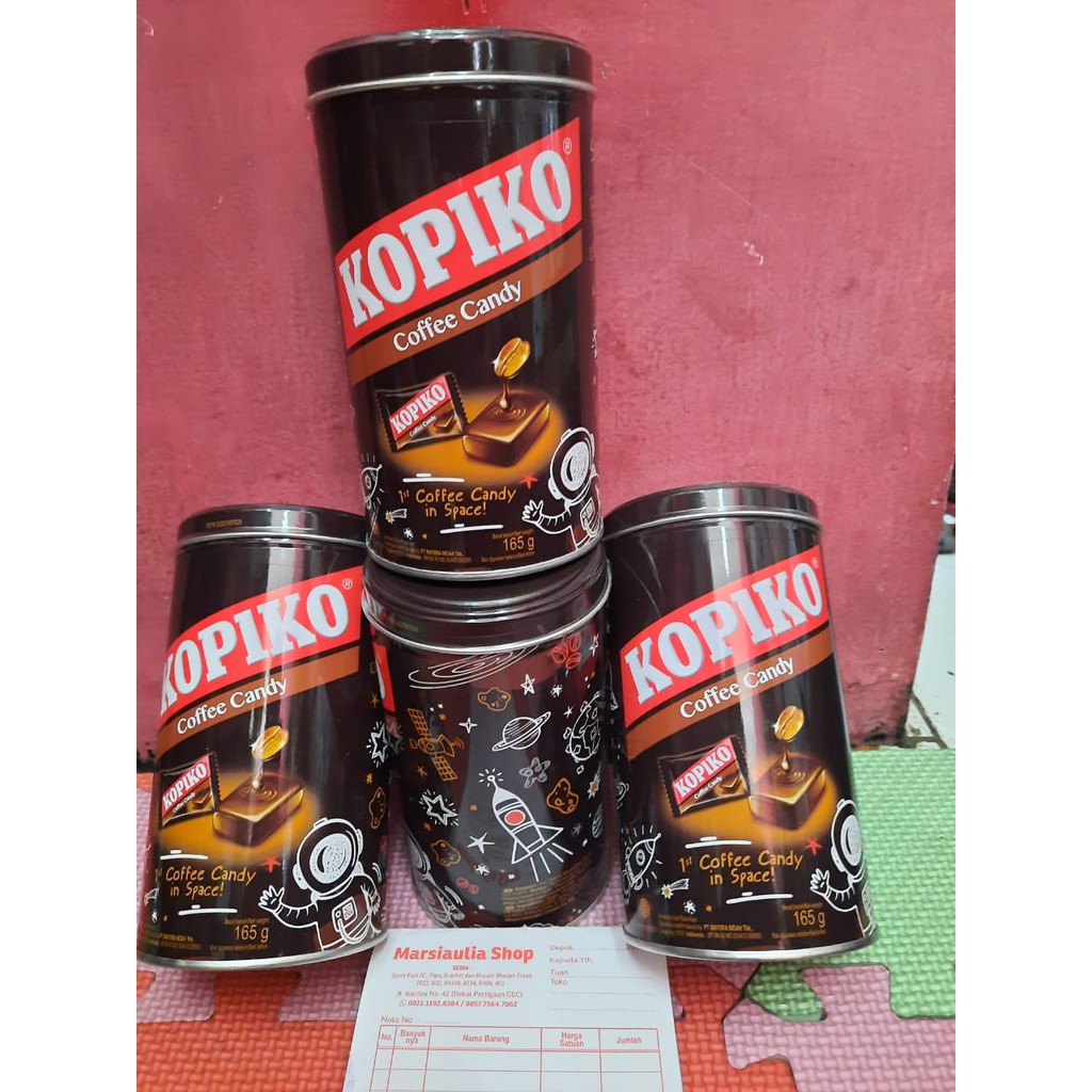 

Kopiko Coffee Candy 165gr Kaleng / Kis Mint kaleng 150gr / Tamarin permen asem