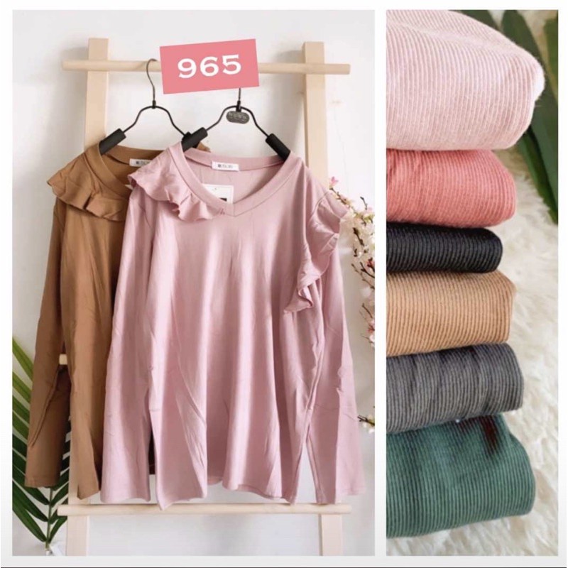 Kaus import renda bahan rajut