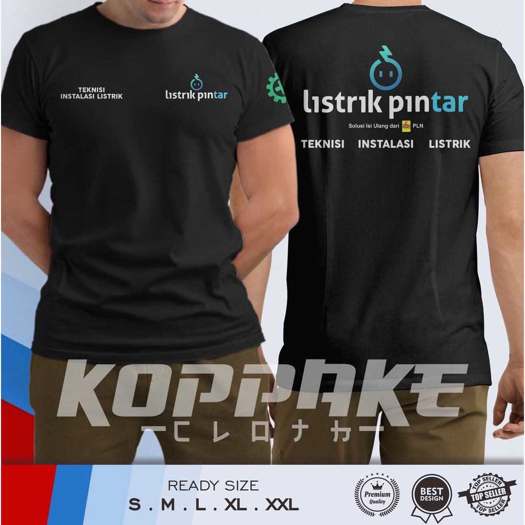 Kaos PLN Listrik Pintar Teknisi Instalasi Listrik Baju Distro