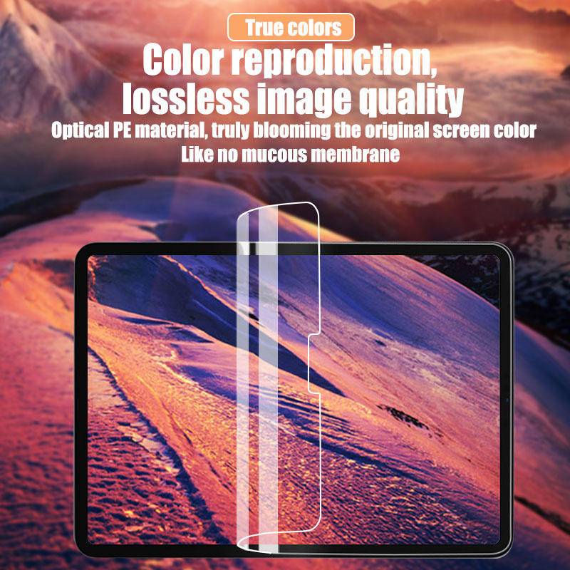 2-piece glass free hydrogel film shielding protector Matte for iPad 10.2 9.7 10. 5 10.9 11 New iPad 8 7 6 5 9 Air 4 3 2 Mini and Blueray for iPad 2020 2019 2018 2021