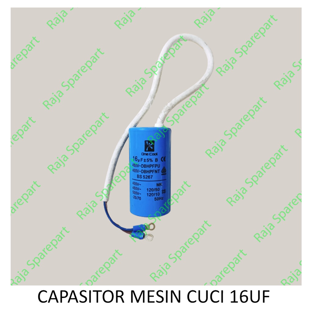 Capasitor / Kondensator Mesin Cuci Single 16UF