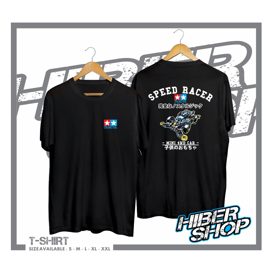 KAOS BAJU SPEED RACER TAMIYA LOGO KAOS  ANIME JEPANG NOSTALGIA KEREN - HIBER SHOP