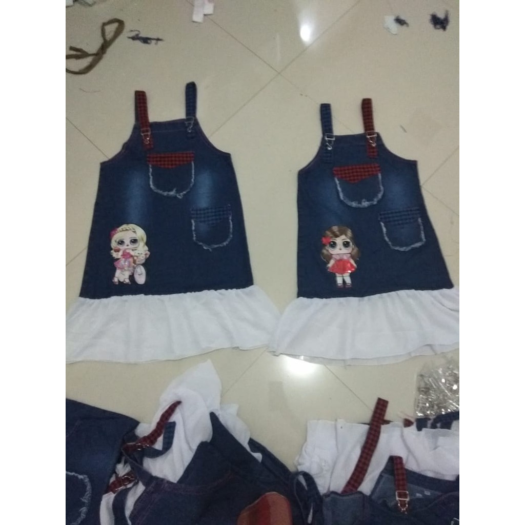 [Bisa COD] Overall jeans anak