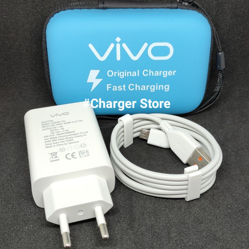 Charger Vivo ORIGINAL Fast Charging Micro USB Y91C V5 V5S V7 V9 V7 Plus Support Semua hp