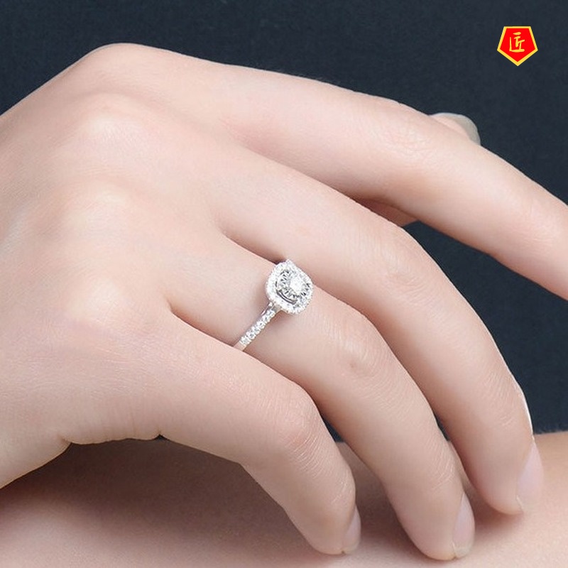 [Ready Stock]Fashion Versatile Moissanite Ring for Women