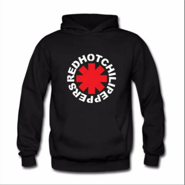 JAKET HOODIE UNISEX RED HOT CHILI PEPPERS LOGO CIRCLE
