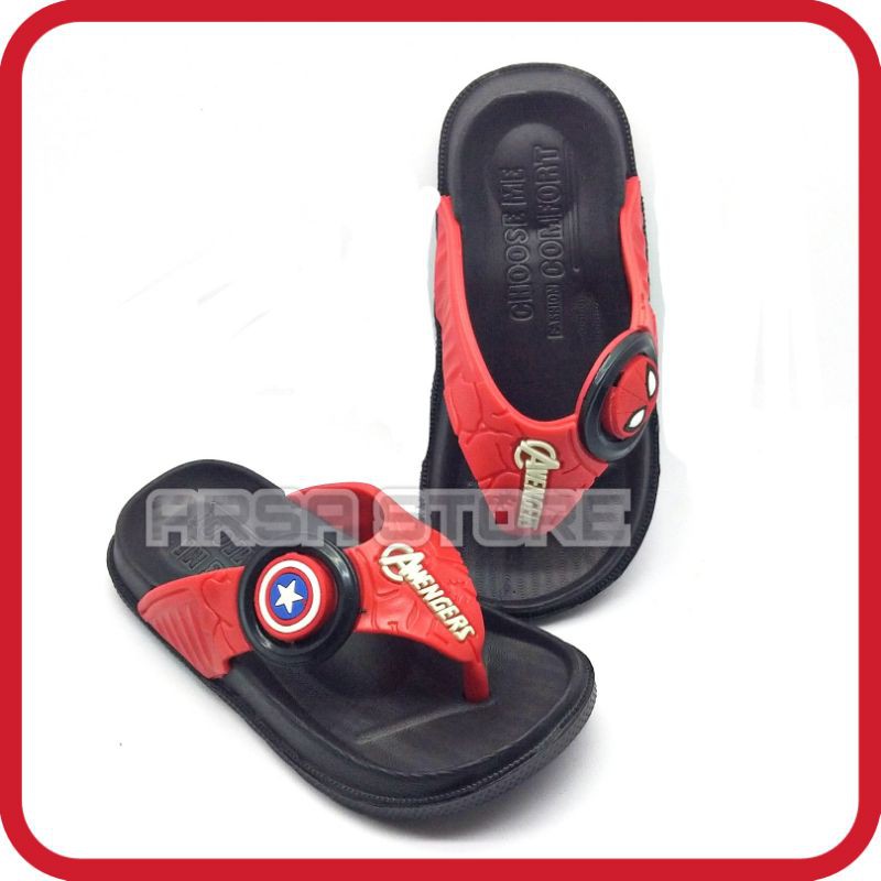 Sandal Jepit Anak Laki Laki / Sandal Capit Anak / Sendal Karet Murah 2 - 8 Tahun / Kado Untuk Anak